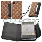 Fancy Kort Etui med strap (Brun)